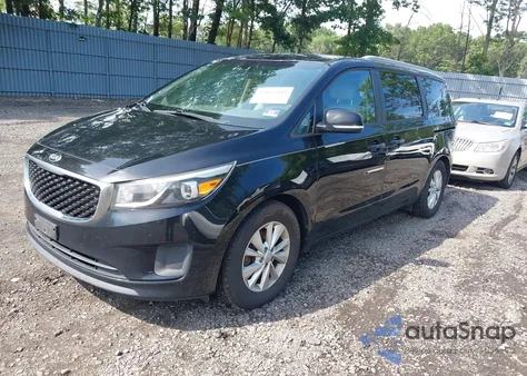 2016 Kia Sedona Lx из США, поврежденный, VIN KNDMB5C16G6100835